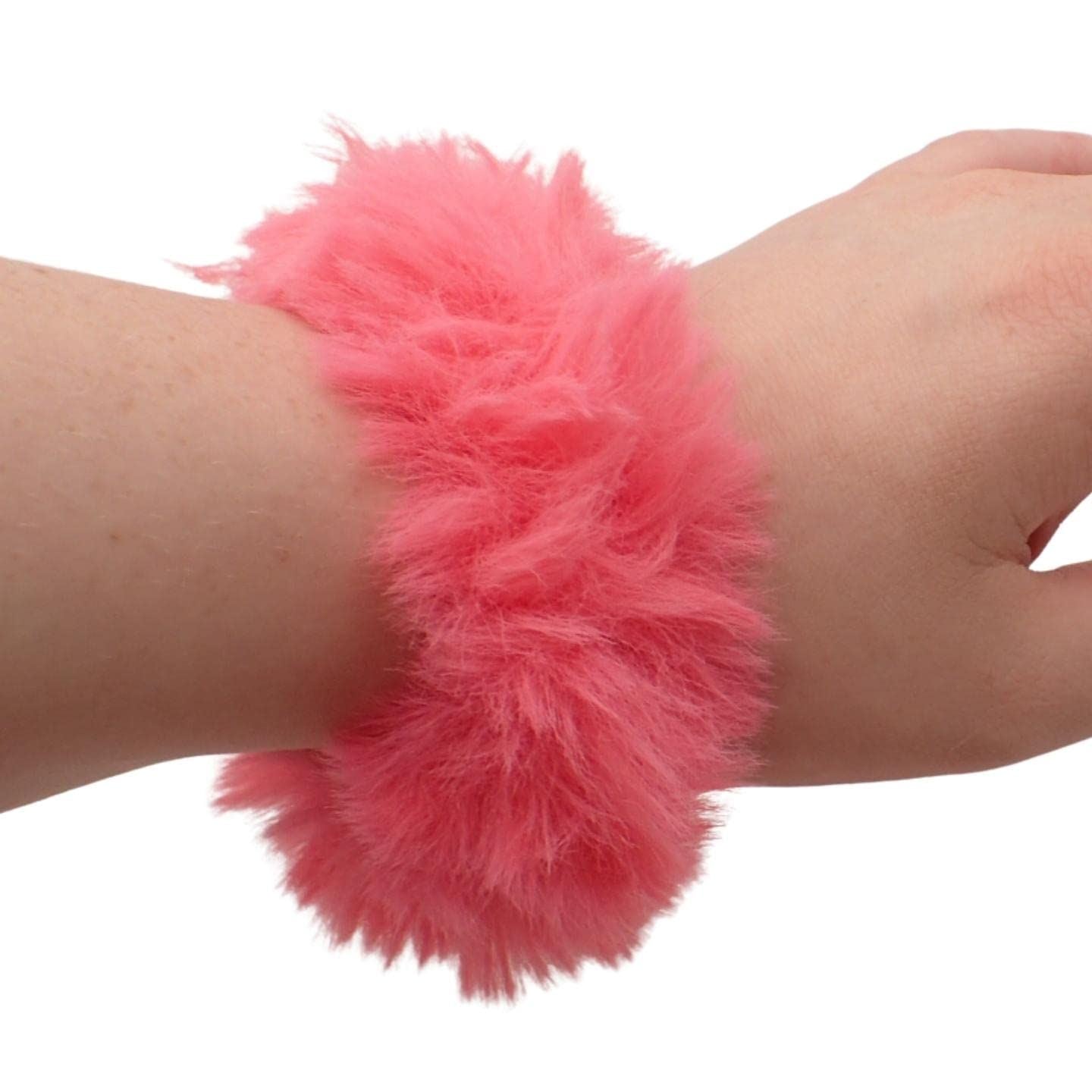 Super Fluffy Faux Fur Scrunchie, Medium Size Scrunchie for Thick & Thin Hair for Women & Girls, Pretty Hair, Hair Tie, Hair Bobbles, Fluffy Scrunchies, Ponytail Holder